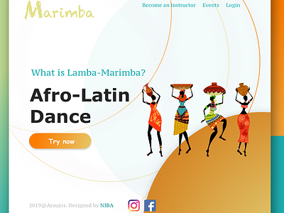 Landing Page branding dance dayliui ui web