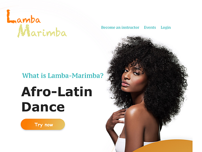 Landing Page 2 afro branding dancer dayliui design latino web