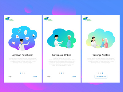 Onboarding Design apps design flat design health healty mobile apps onboarding uiux