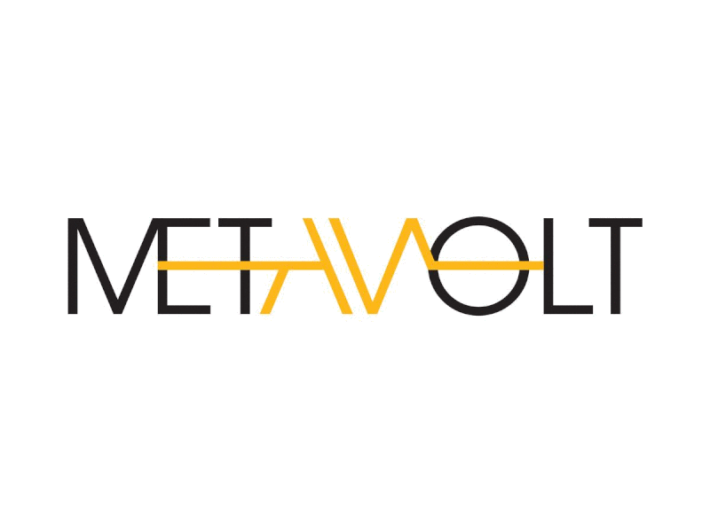 Metavolt branding corporate electricity engineering typography visual identity yellow