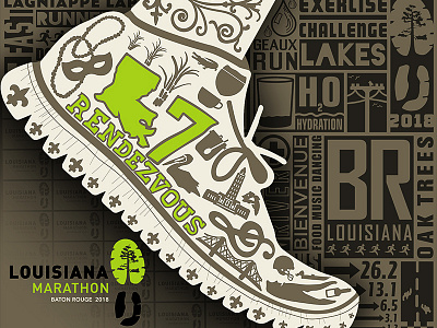 LA Marathon Art Contest Entry design graphic illustration photoshop