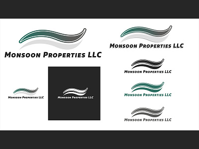 Monsoon Properties LLC illustrator logo photoshop