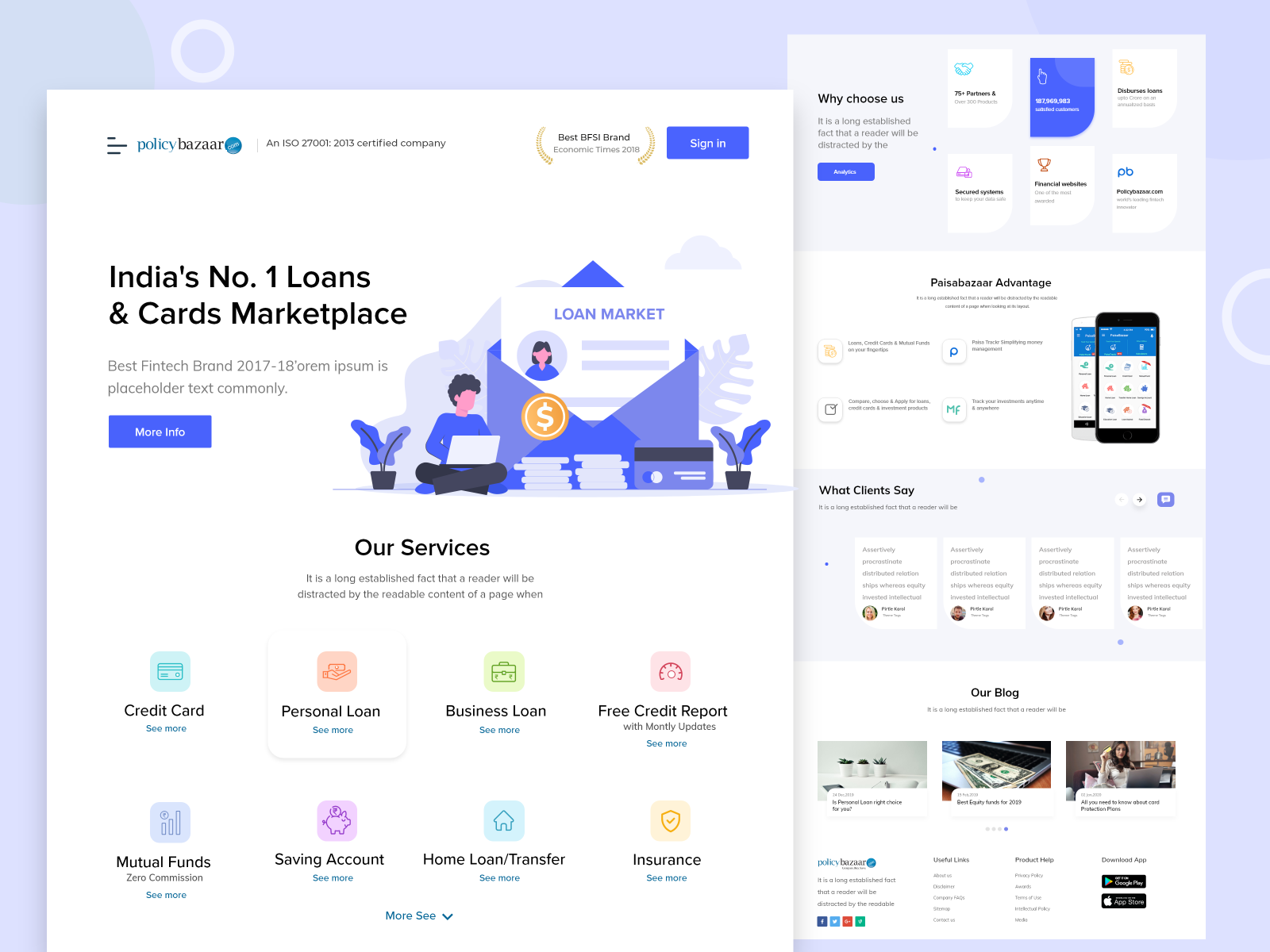 Paisabazaar Revamp Website by Abhishek Beniwal on Dribbble