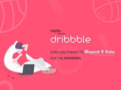 Hello Dribbble animation colors design dribbble first hello illustration shot ui