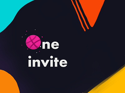 Got 1 dribble invite to give away! dribble invite illustration invite