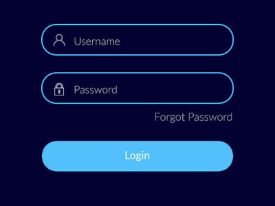 Mobile Apps Designs login box login page