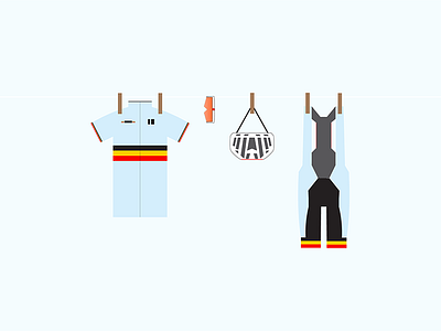Belgium Cycling outfit adobe graphicdesign illustration illustrator