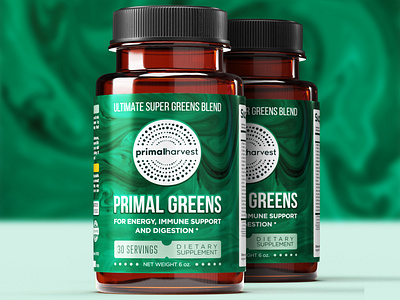 Primal Greens Label