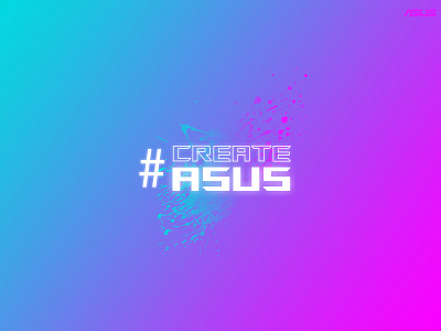 #CreateAsUs asus branding create createasus design dribbble graphic design logo