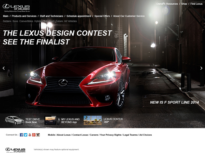 Lexus media site