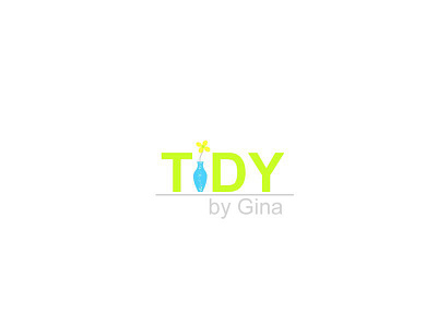 Tidy By Gina Logo by clean design flower gina logo tidy