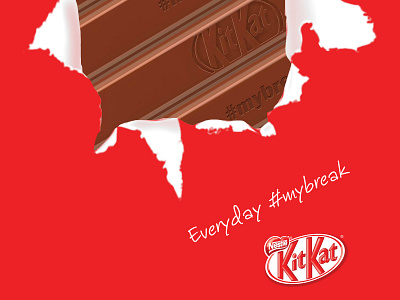 Kitkat Ads advertise chocolate kitkat milk mybreak