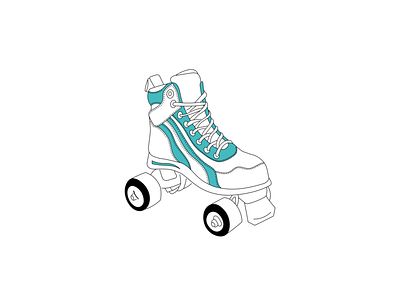 Roller Skate Illustration design illustration roller blade roller skate roller skates