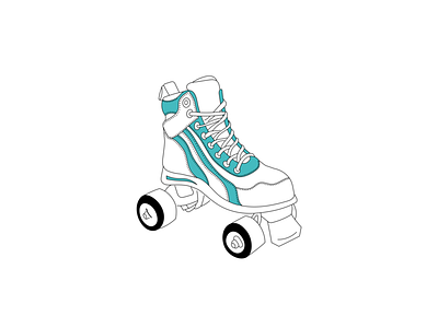 Roller Skate Illustration