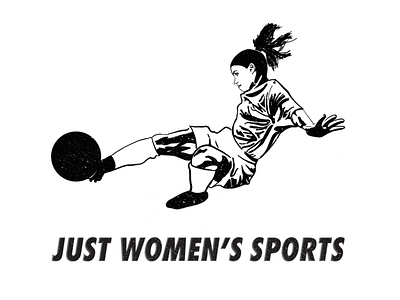 Just Women's Sports Logo drawing illustration logo soccer sports women