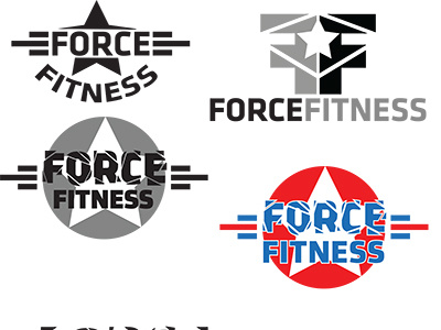 Force Fitness branding fitness logo