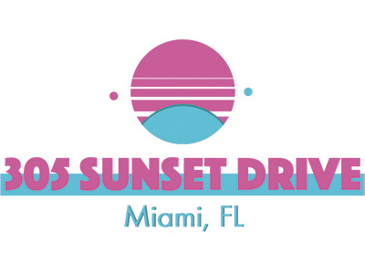 Sunset branding design miami real estate sunset