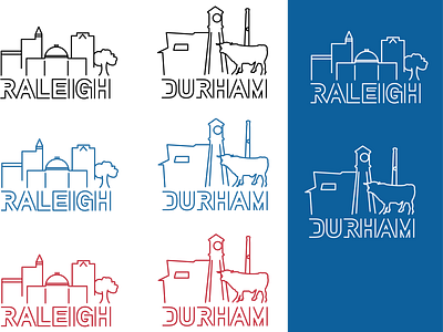 Skyline Design branding creative design durham icon illustration instagram logo love raleigh real estate typography vector