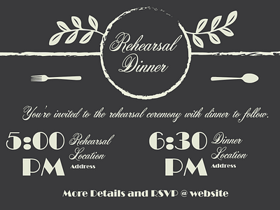 Rehearsal Dinner Template