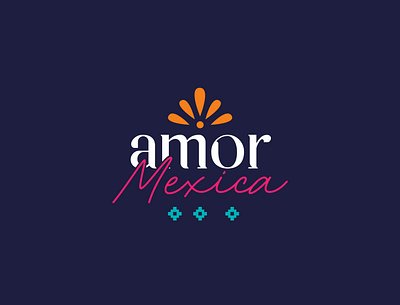 Amor Mexica / Mexican Logo Design graphic design illustration illustrator logo logo design mexican mexican art mexico