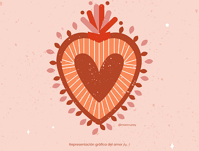 heart 02 colorfull design doodle graphic design heart illustration illustrator love mexico procreate