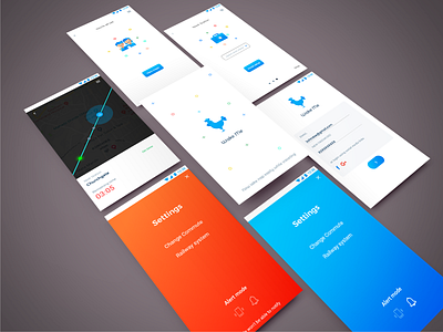 Wake me - App for commuters design dribble ui ux challenge ux design