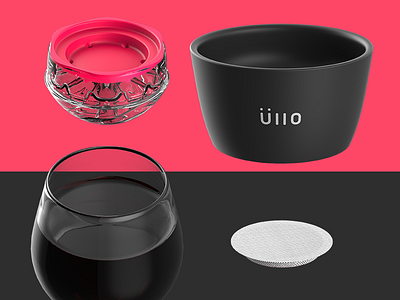 Ullo Product Renders 3d c4d cinema 4d glass product render ullo wine