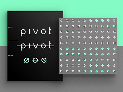 Pivot Logo brand branding colors logo mark mockup pattern pivot