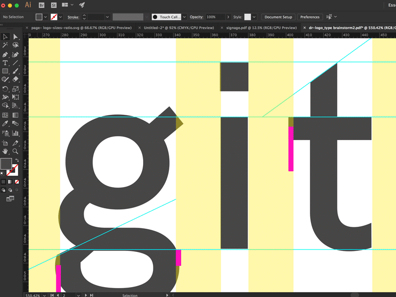 Logotype Animation animated blue branding gif logo logotype pink typography yellow