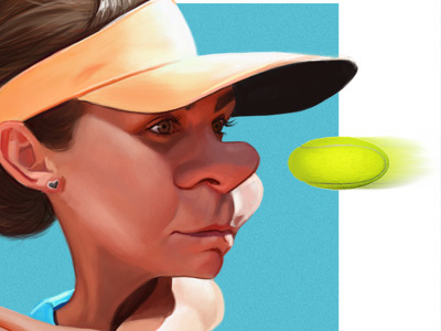 Simona Halep caricature simona halep sports tennis