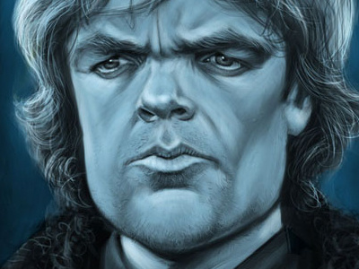 Peter Dinklage actor caricature digital painting game of thrones humor photoshop tyrion lannister westeros