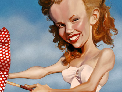 Marilyn Monroe caricature digital painting humor illustration marilyn monroe norma jean baker photoshop