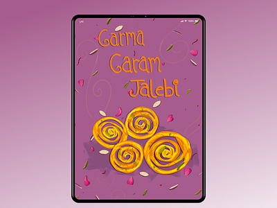 Garma Garam Jalebi artist artwork digital art digital illustration food food illustration foodart foodie graphic design graphicdesigner illustration illustration art indian ipad ipadpro procreate sweets