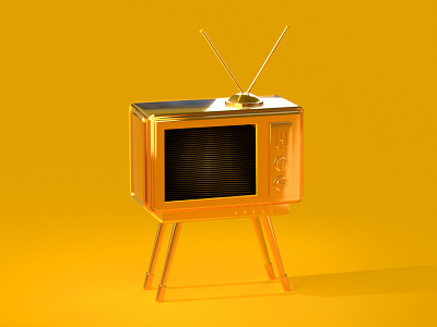 Vintage Tv 3d 90s design retro tv vintage