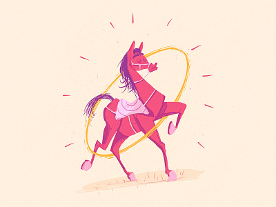 Horse walk animal animals character design horse illustration procreate sketch walk