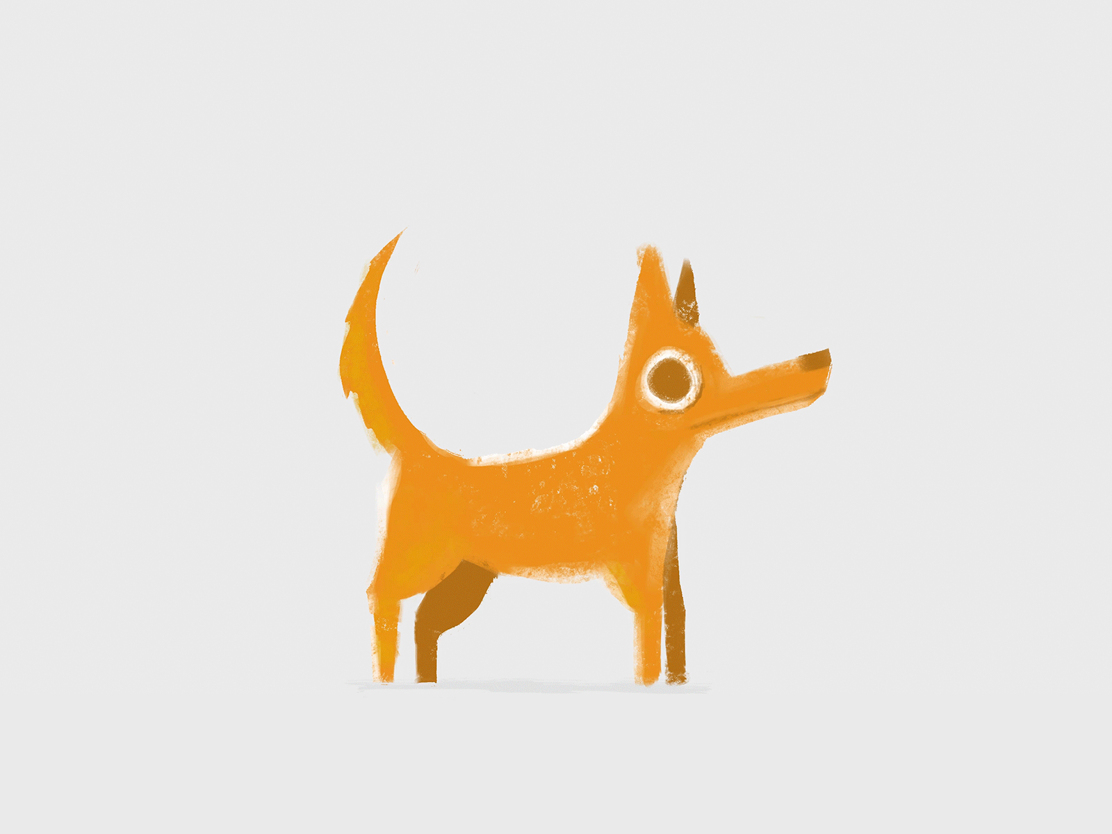 Barking dog animal animals cartoon illustration