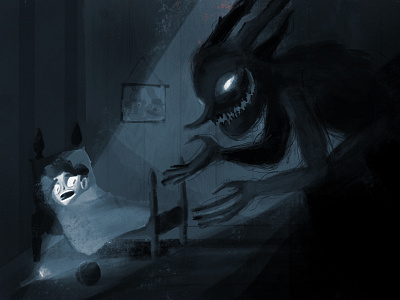 Kids' Nightmares cartoon character character design dream illustration kid monster nightmare terror