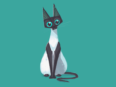 Cute cat animal animals cartoon cat character character design illustration inktober