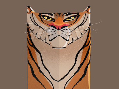Squared Tiger animal illustration saveanimals squared tiger
