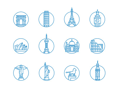 Moon App Icons by Hugo Puente on Dribbble