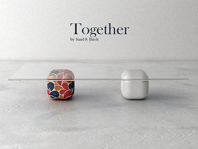 Together Coffe table By Sand & Birch Design coffe table design flowers glass peace together