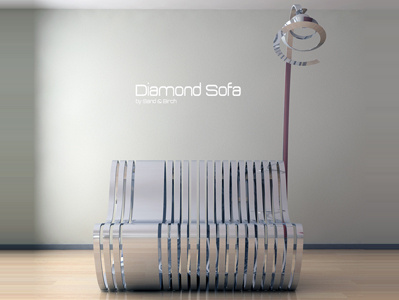 Diamond Sofa by Sand & Birch design diamond furniture interior jewelry sofa