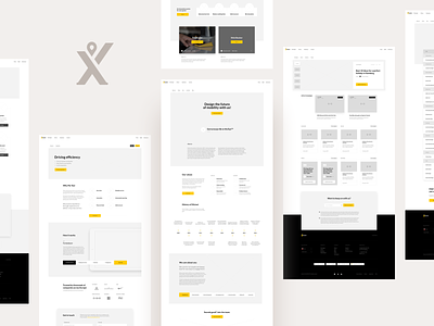 MyTaxi Wireframes corporate fireart fireart studio information architecture mytaxi taxi ui user experience user interface ux website wireframe yellow