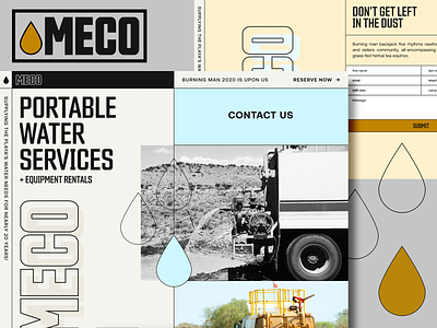MECO Website Design construction graphic design grid heavy equipment industrial industry layout typography web design