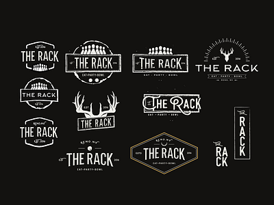 The Rack Logo Concepts branding design identity logo