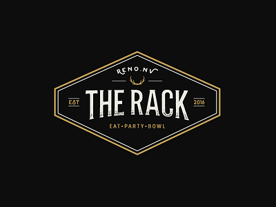 The Rack Logo Identity badge graphic design logo typography wordmark