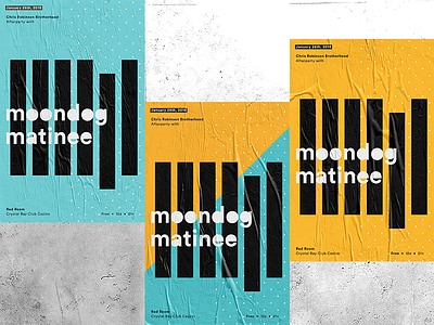 Moondog Matinee Poster Design flyer graphic design layout poster typography