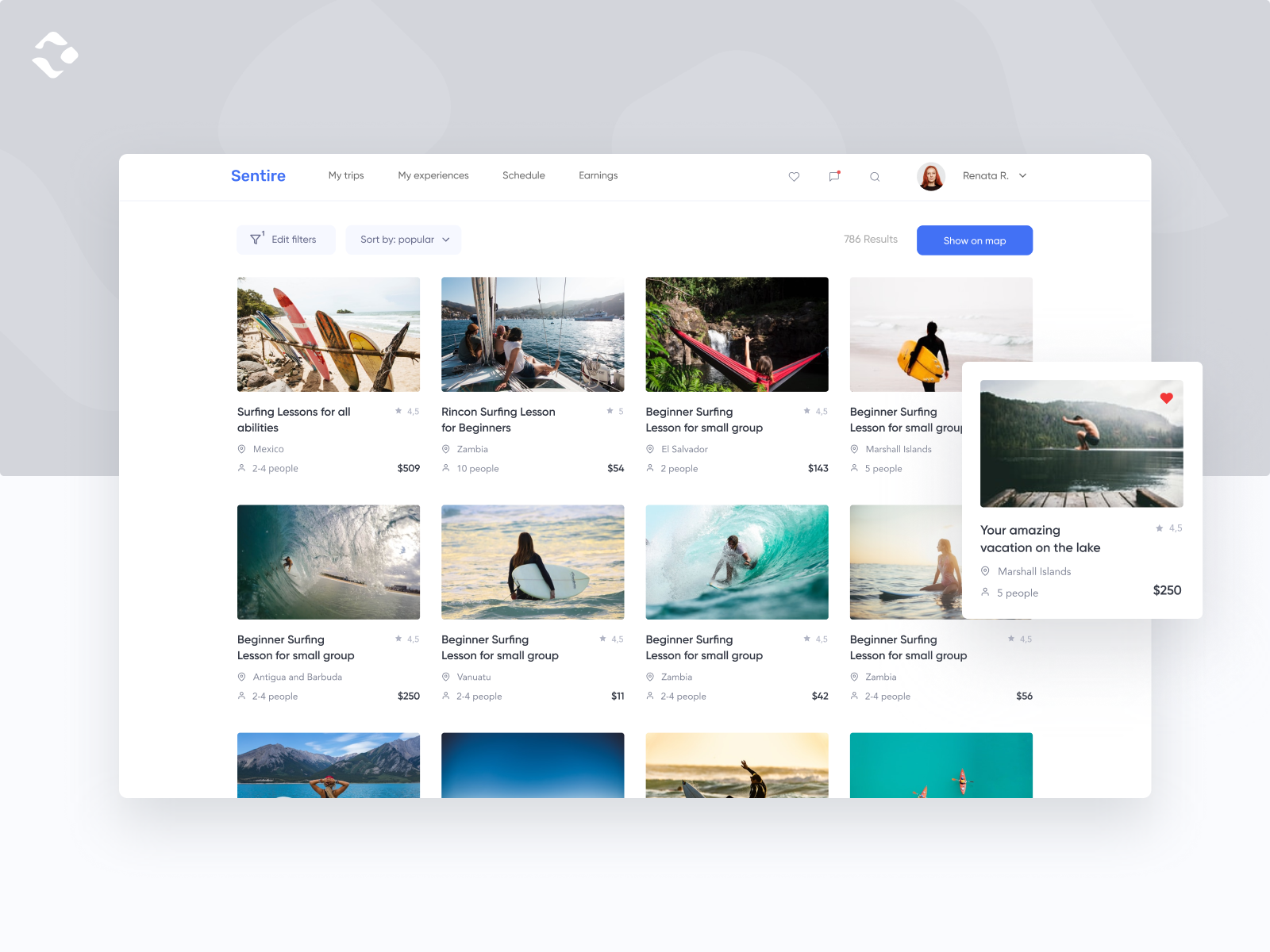 Catalog page Booking platform by Lanp on Dribbble