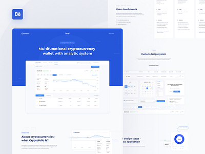 Cryptofolio - Behance case app behance bitcoin case casestudy coin cryptocurrency dashboad development etherium exchange figma interactions interface portfolio research timeline ui ux wallet