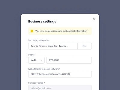 Settings modal app clean components design design system form input interface design lightbox minimal modal overlay popover product design saas settings settings modal simple ui ux